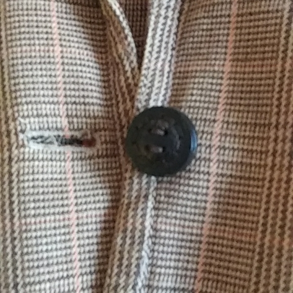 Vintage Cecil Plaid Blazer with Elbow Patches - Picture 8 of 12